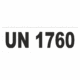 Značení nebezpečných látek a obalů - UN čísla a nápisy: UN 1760 (Žíravá kapalná látka)