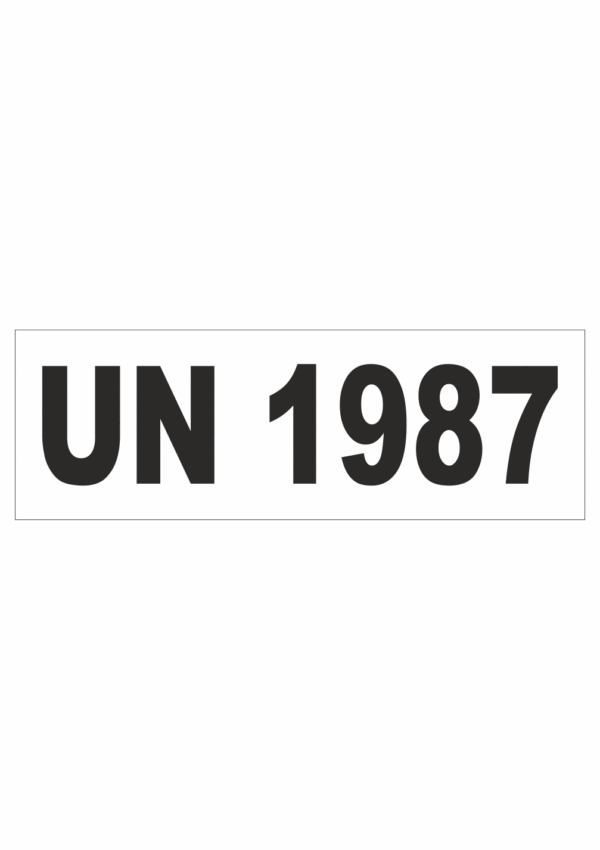 Značení nebezpečných látek a obalů - UN čísla a nápisy: UN 1987 (Alkoholy)
