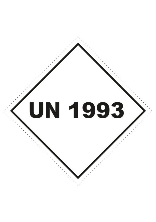 Značení nebezpečných látek a obalů - UN čísla a nápisy: UN 1993 (Hořlavé kapaliny) - Kosočtverec
