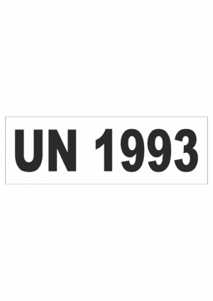 Značení nebezpečných látek a obalů - UN čísla a nápisy: UN 1993 (Hořlavé kapaliny)