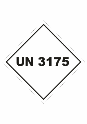Značení nebezpečných látek a obalů - UN čísla a nápisy: UN 3175 (Směsi pevných látek obsahující hořlavé kapalné látky) - Kosočtverec