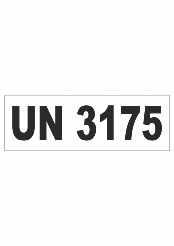 Značení nebezpečných látek a obalů - UN čísla a nápisy: UN 3175 (Směsi pevných látek obsahující hořlavé kapalné látky)