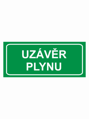 Značení elektro - Značení uzávěrů a vypínačů: Uzávěr plynu
