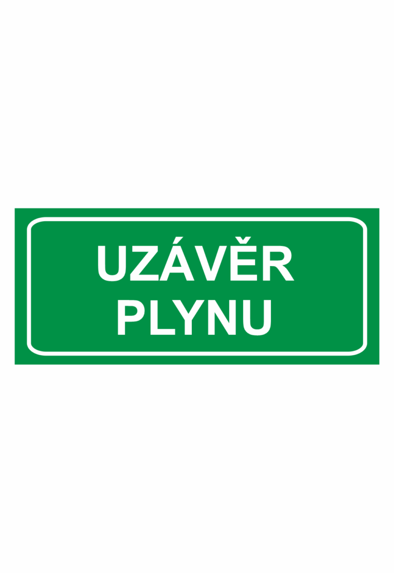 Značení elektro - Značení uzávěrů a vypínačů: Uzávěr plynu