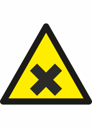 Výstražná bezpečnostní značka: Symbol bez textu - Dráždivé