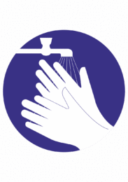 Příkazová bezpečnostní značka: Symbol bez textu - Umyj si ruce!