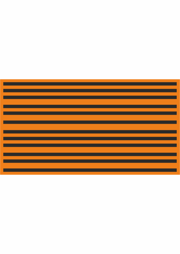 Značení elektro a ESD - Symboly a aršíky: Označení fází 10 mm (Oranžovo černá)
