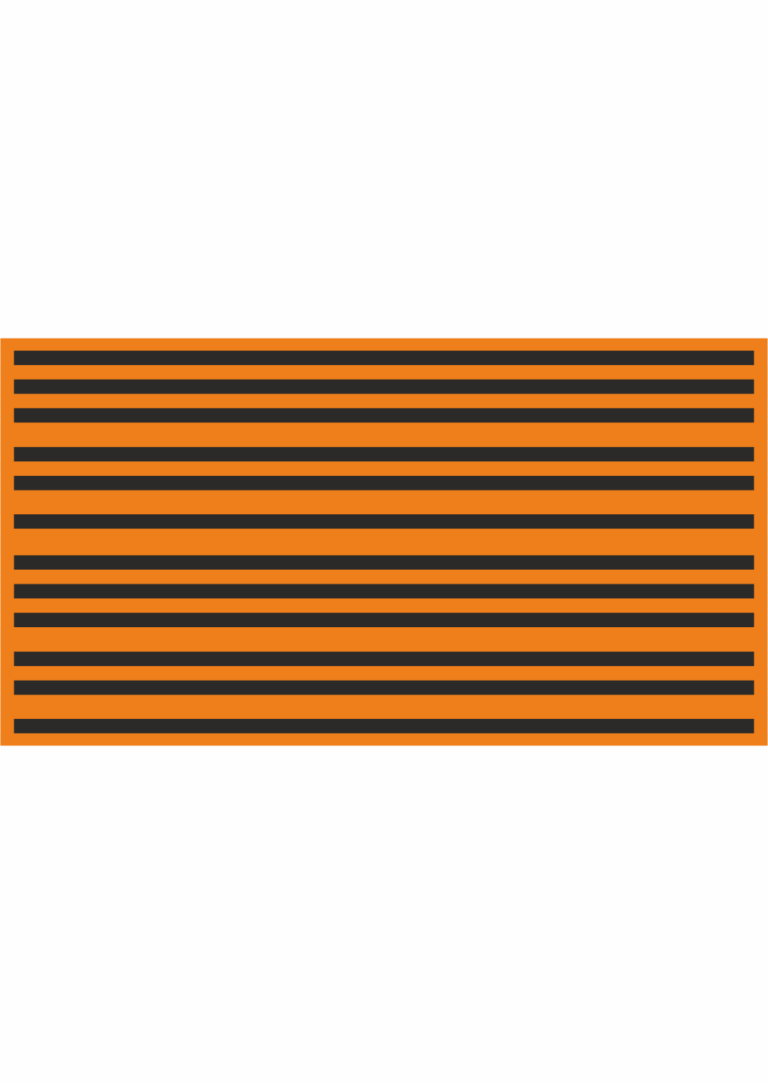 Značení elektro a ESD - Symboly a aršíky: Označení fází 10 mm (Oranžovo černá)