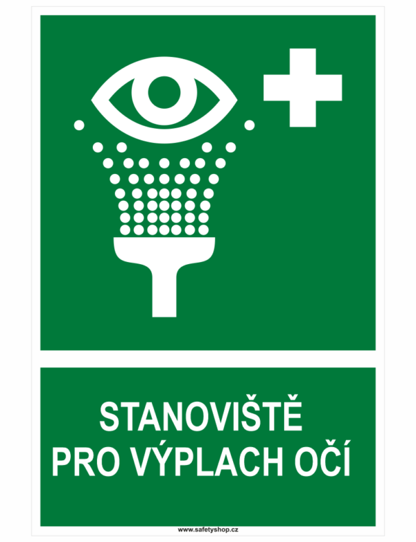 Stanoviště pro výplach očí ISO 7010