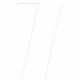 Čísla a písmena - Řezané číslo na samolepicí fólii PVC: 7 (Bílá)