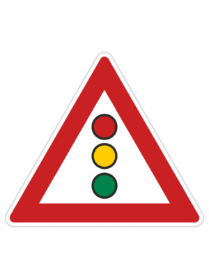 Dopravní značky plechové - Výstražné: Světelné signály (A10)