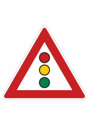 Dopravní značky plechové - Výstražné: Světelné signály (A10)