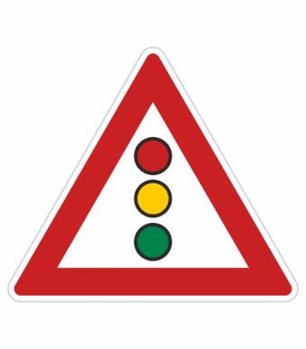 Dopravní značky plechové - Výstražné: Světelné signály (A10)