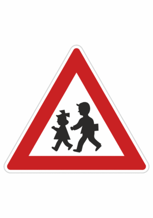 Dopravní značky plechové - Výstražné: Děti (A12)