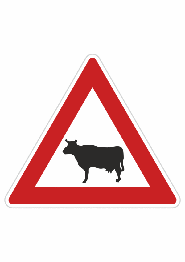 Dopravní značky plechové - Výstražné: Zvířata (A13)