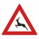 dz a14 | KRIŽAN - safetyshop Dopravní značky plechové - Výstražné: Zvěř (A14)