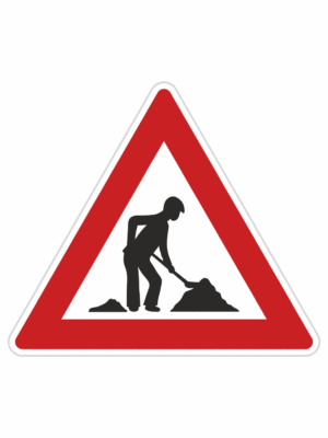 Dopravní značky plechové - Výstražné: Práce (A15)