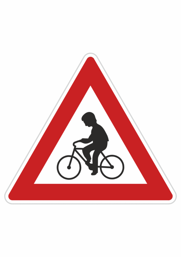 Dopravní značky plechové - Výstražné: Cyklisté (A19)