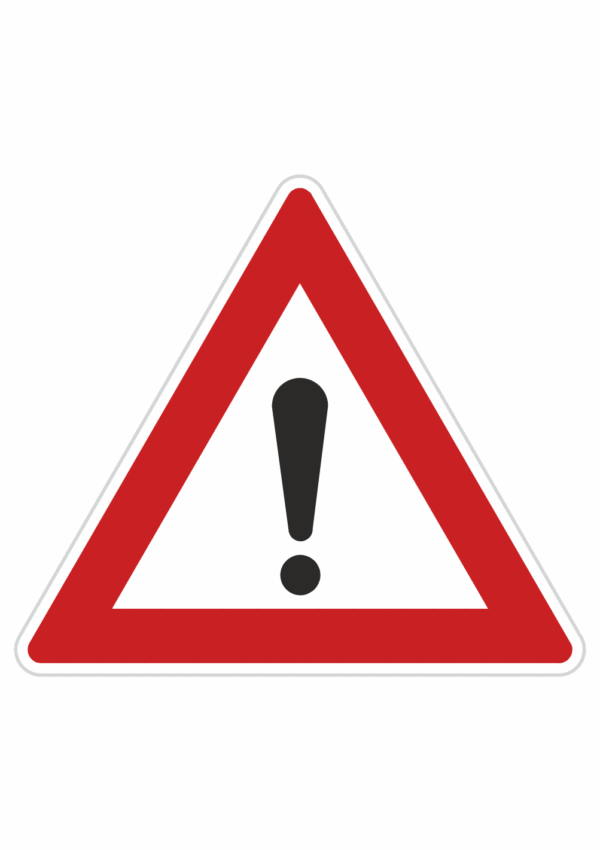 Dopravní značky plechové - Výstražné: Jiné nebezpečí (A22)