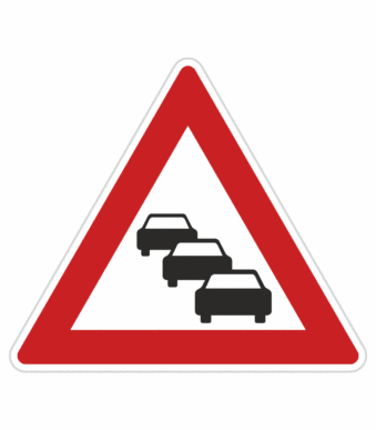Dopravní značky plechové - Výstražné: Kolona (A23)