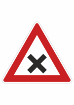 Dopravní značky plechové - Výstražné: Křižovatka (A3)