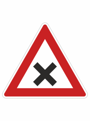 Dopravní značky plechové - Výstražné: Křižovatka (A3)