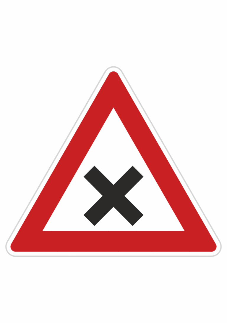 Dopravní značky plechové - Výstražné: Křižovatka (A3)