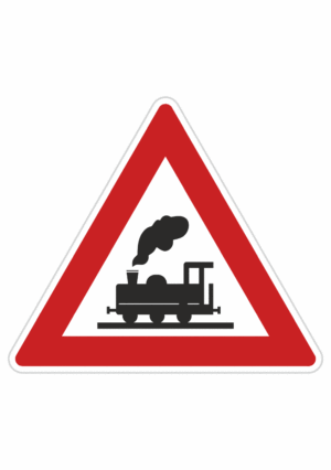Dopravní značky plechové - Výstražné: Železniční přejezd bez závor (A30)