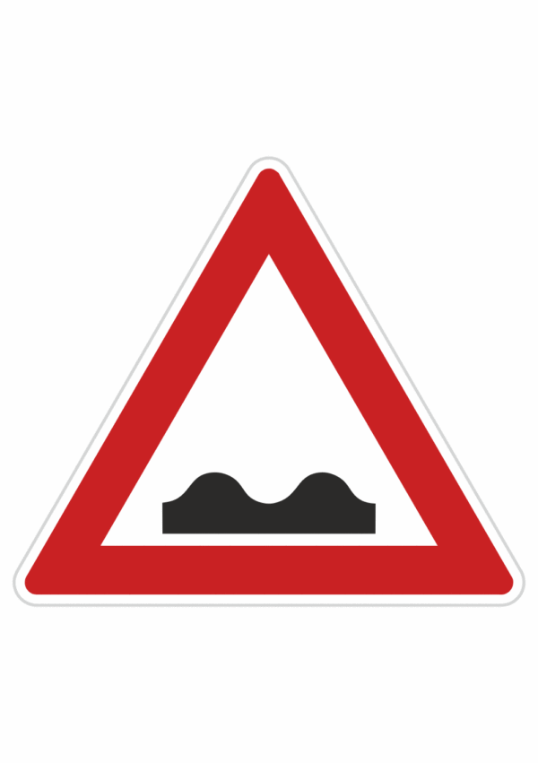 Dopravní značky plechové - Výstražné: Nerovnost vozovky (A7a)