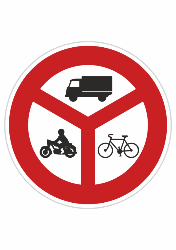 Dopravní značky plechové - Zákazové: Zákaz vjezdu vyznačených vozidel (B12)