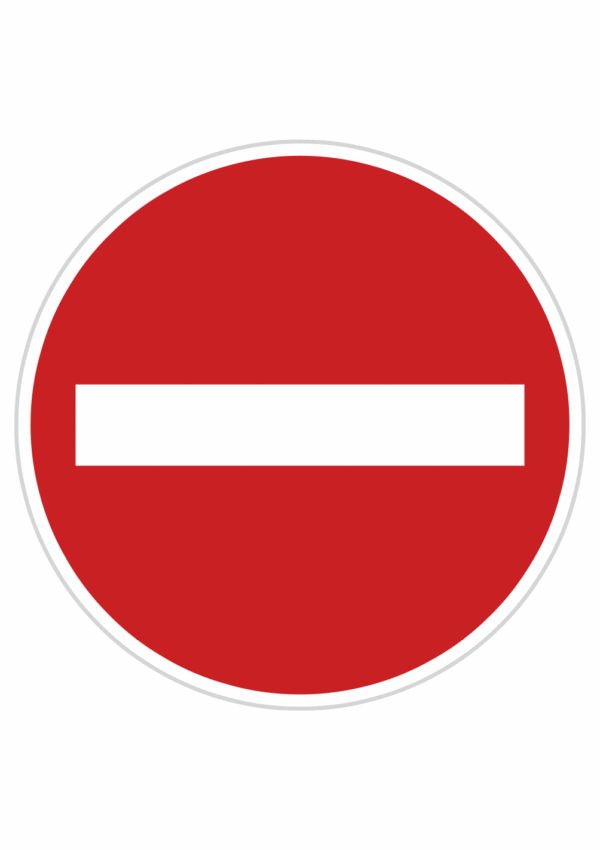 Dopravní značky plechové - Zákazové: Zákaz vjezdu všech vozidel (B2)