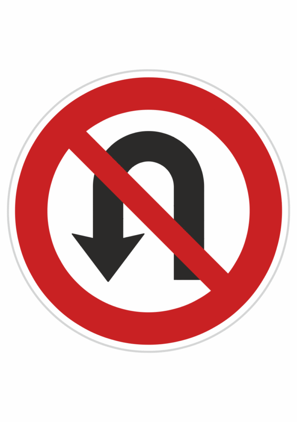 Dopravní značky plechové - Zákazové: Zákaz otáčení (B25)