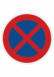 Dopravní značky plechové - Zákazové: Zákaz zastavení (B28)