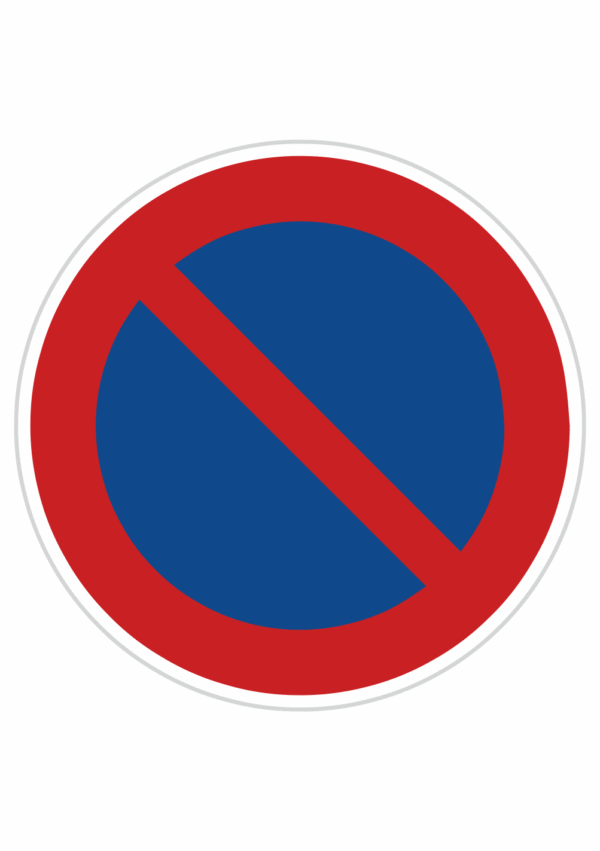 Dopravní značky plechové - Zákazové: Zákaz stání (B29)