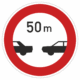 Dopravní značky plechové - Zákazové: Nejmenší vzdálenost mezi vozidly (B34)