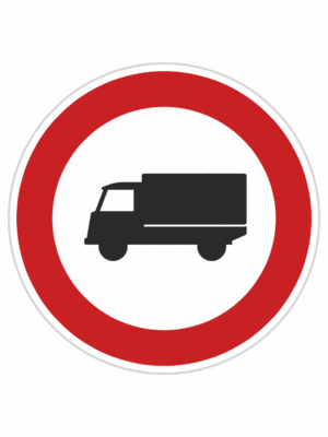 Dopravní značky plechové - Zákazové: Zákaz vjezdu nákladních automobilů (B4)