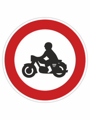 Dopravní značky plechové - Zákazové: Zákaz vjezdů motocyklů (B7)