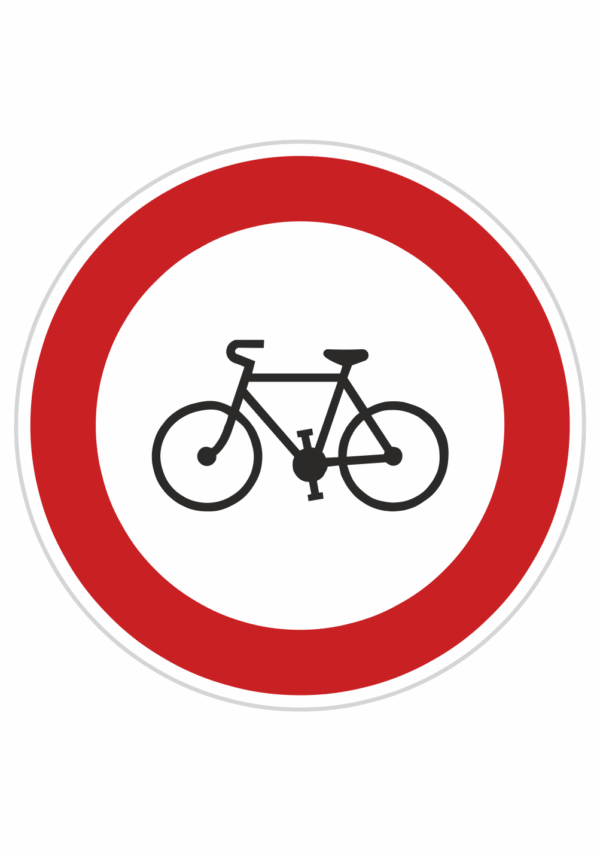 Dopravní značky plechové - Zákazové: Zákaz vjezdu jízdních kol (B8)