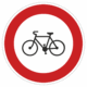 Dopravní značky plechové - Zákazové: Zákaz vjezdu jízdních kol (B8)