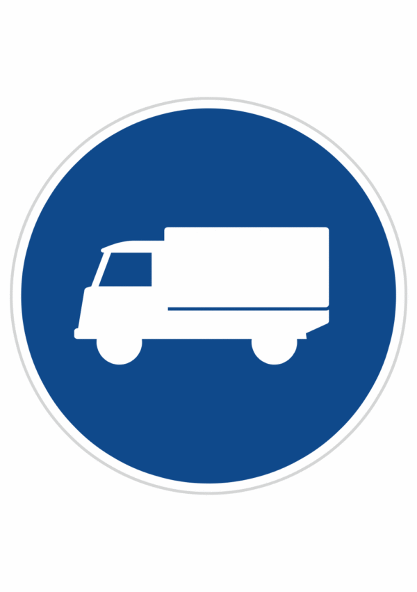 Dopravní značky plechové - Příkazové: Přikázaný jízdní pruh (C12a)