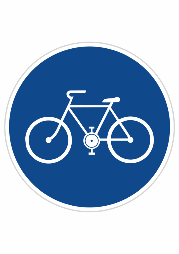 Dopravní značky plechové - Příkazové: Stezka pro cyklisty (C8a)