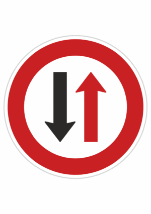 Dopravní značky plechové - Značky upravující přednost: Přednost protijedoucích vozidel (P7)