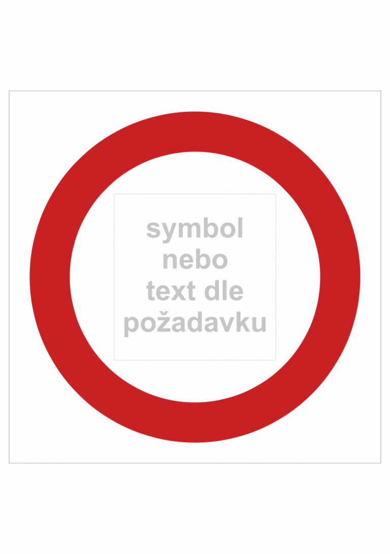 Dopravní značky plastové: Zákaz vjezdu