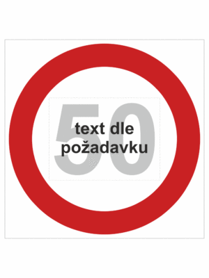 Dopravní značky plastové: Maximální povolená rychlost