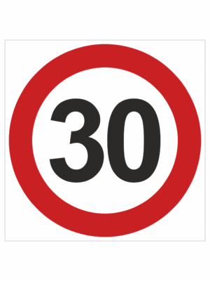 Dopravní značky plastové: Maximální povolená rychlost 30 km/h