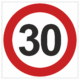 Dopravní značky plastové: Maximální povolená rychlost 30 km/h