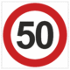 dz005p50 | KRIŽAN - safetyshop Dopravní značky plastové: Maximální povolená rychlost 50 km/h