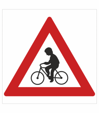 Dopravní značky plastové: Pozor cyklisté