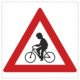 Dopravní značky plastové: Pozor cyklisté