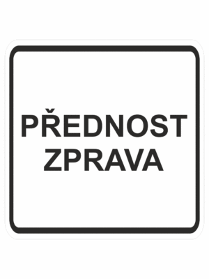 Dopravní značky plastové: Přednost zprava